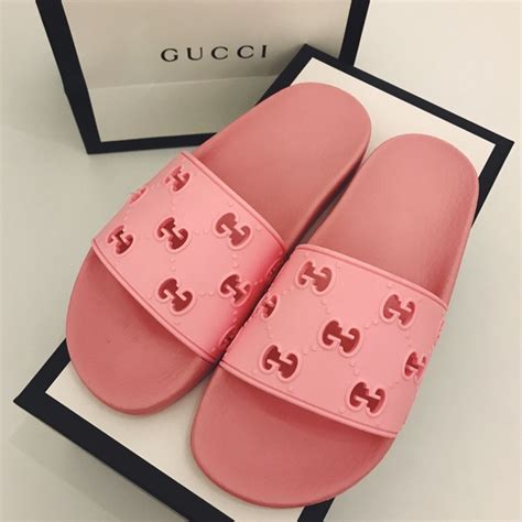 pink gucci slides|pink Gucci slides farfetch.